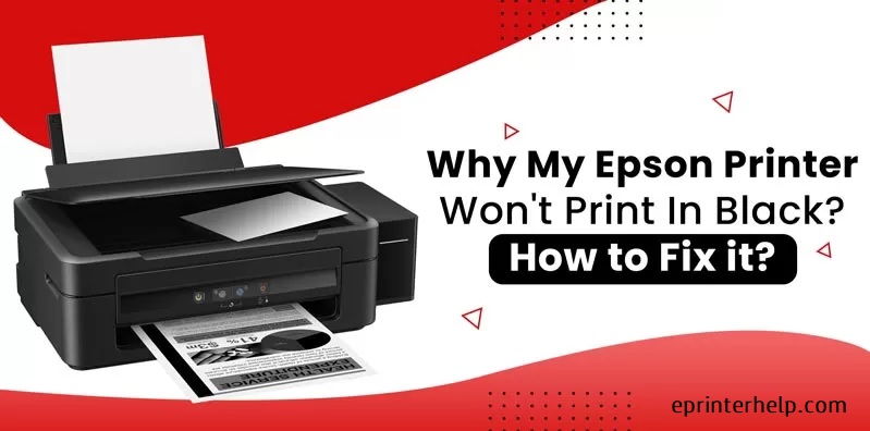 epson printer wont print in black
