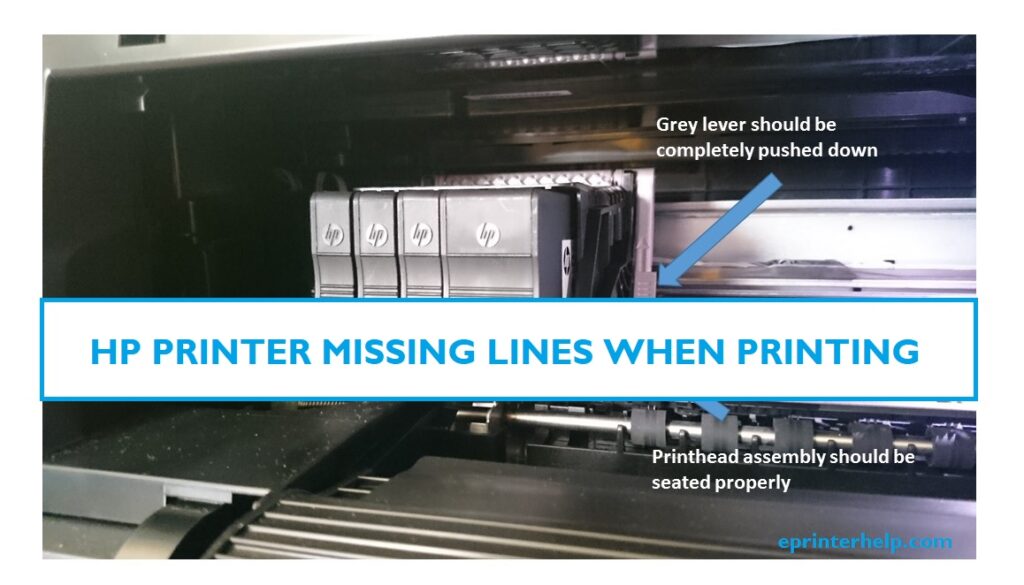 HP PRINTER MISSING LINES WHEN PRINTING